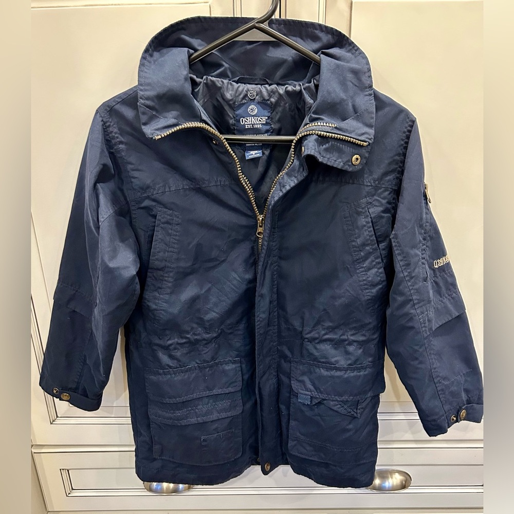 Boys Osh Kosh navy jacket size 7